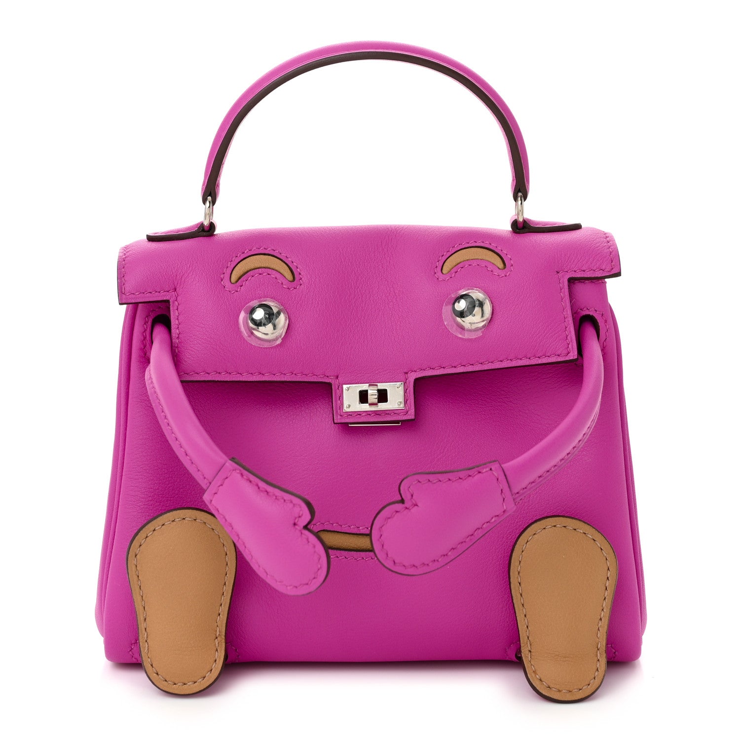 Hermes Swift Quelle Idole Kelly Doll Handbag Magnolia Biscuit 1 of 11