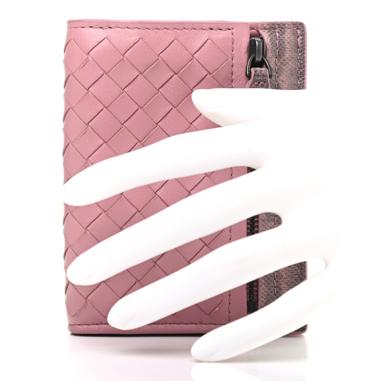 Bottega Veneta Nappa Ayers Intrecciato Compact Wallet 2 of 9