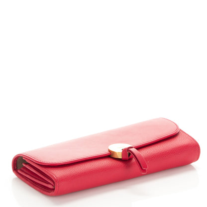 Chloe Grained Smooth Calfskin Indy Long Wallet Tulip Red 4 of 8
