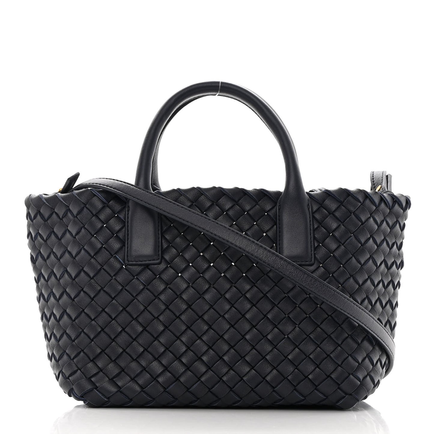BOTTEGA VENETA Nappa Intrecciato Mini Cabat Black