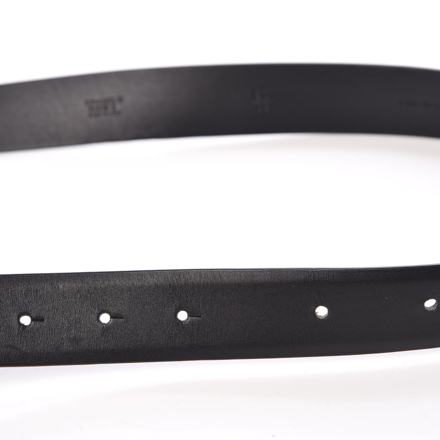 Calfskin CC Logo Belt 80 32 Black
