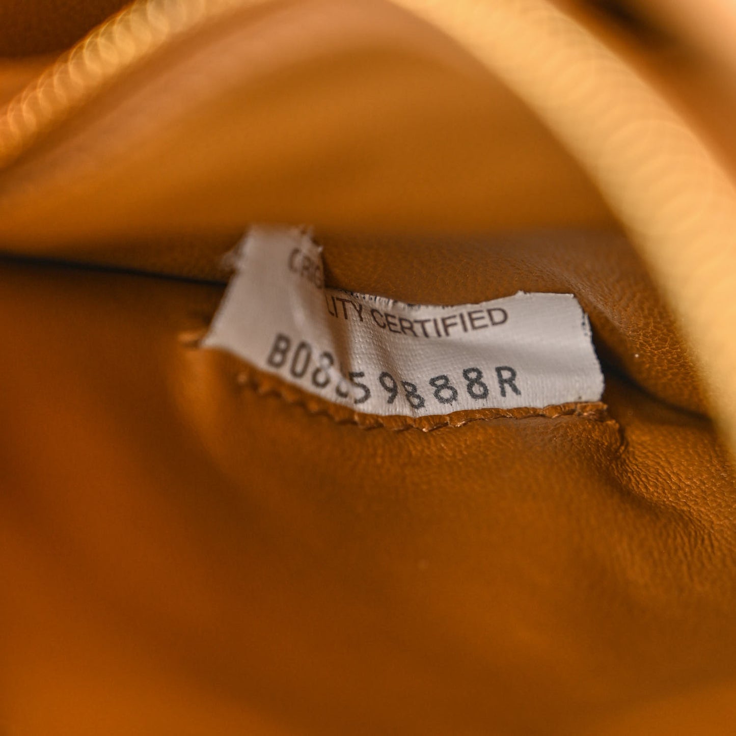 Nappa Maxi Intreccio Padded Cassette Crossbody Bag Caramel