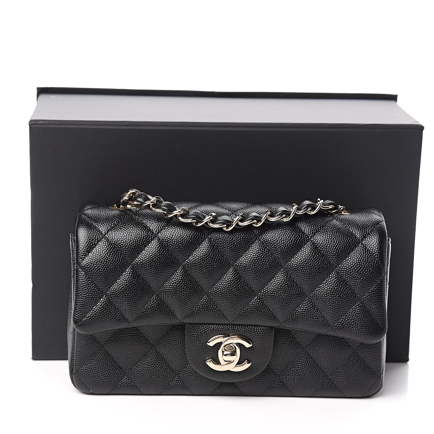 Chanel Caviar Quilted Mini Rectangular Flap Black 11 of 11