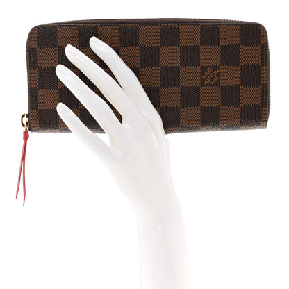 Louis Vuitton Damier Ebene Clemence Wallet Cherry 2 of 7