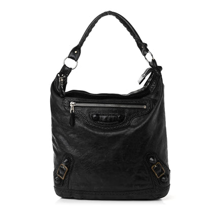 Balenciaga Agneau Giant Brogues Hardware Day Hobo Black 1 of 19