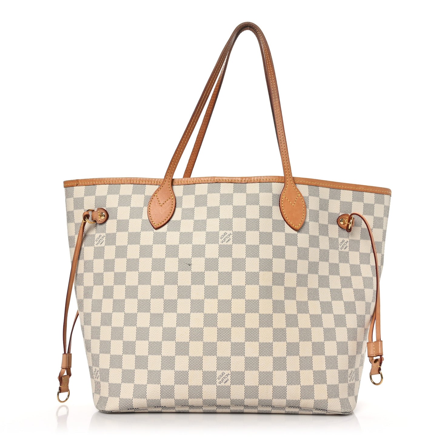 Damier Azur Neo Neverfull MM Rose Ballerine