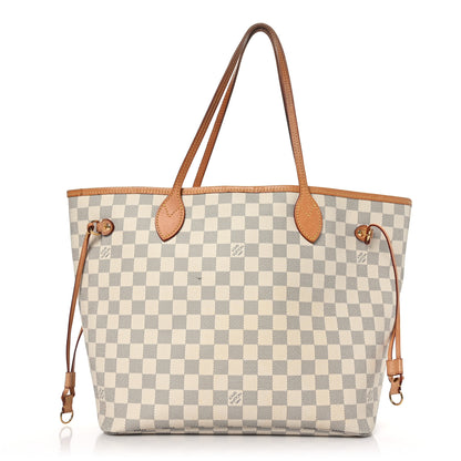 Louis Vuitton Damier Azur Neo Neverfull MM Rose Ballerine 3 of 10