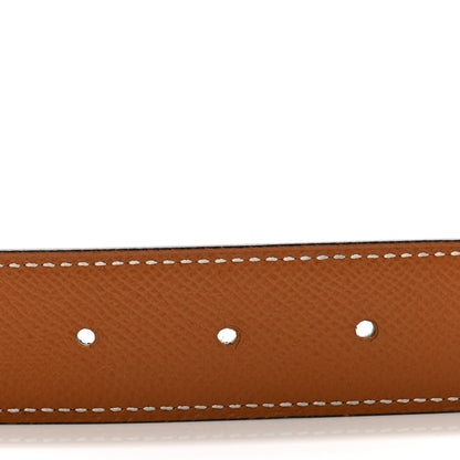 Hermes Epsom Swift 32mm Striee H Belt 80 32 Gold Black 3 of 8