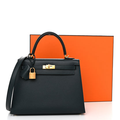 Hermes Epsom Kelly Sellier 25 Vert Cypress 11 of 11