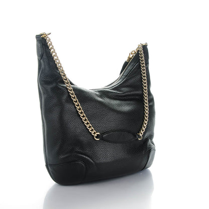 Gucci Pebbled Calfskin Medium Soho Chain Hobo Black 3 of 7