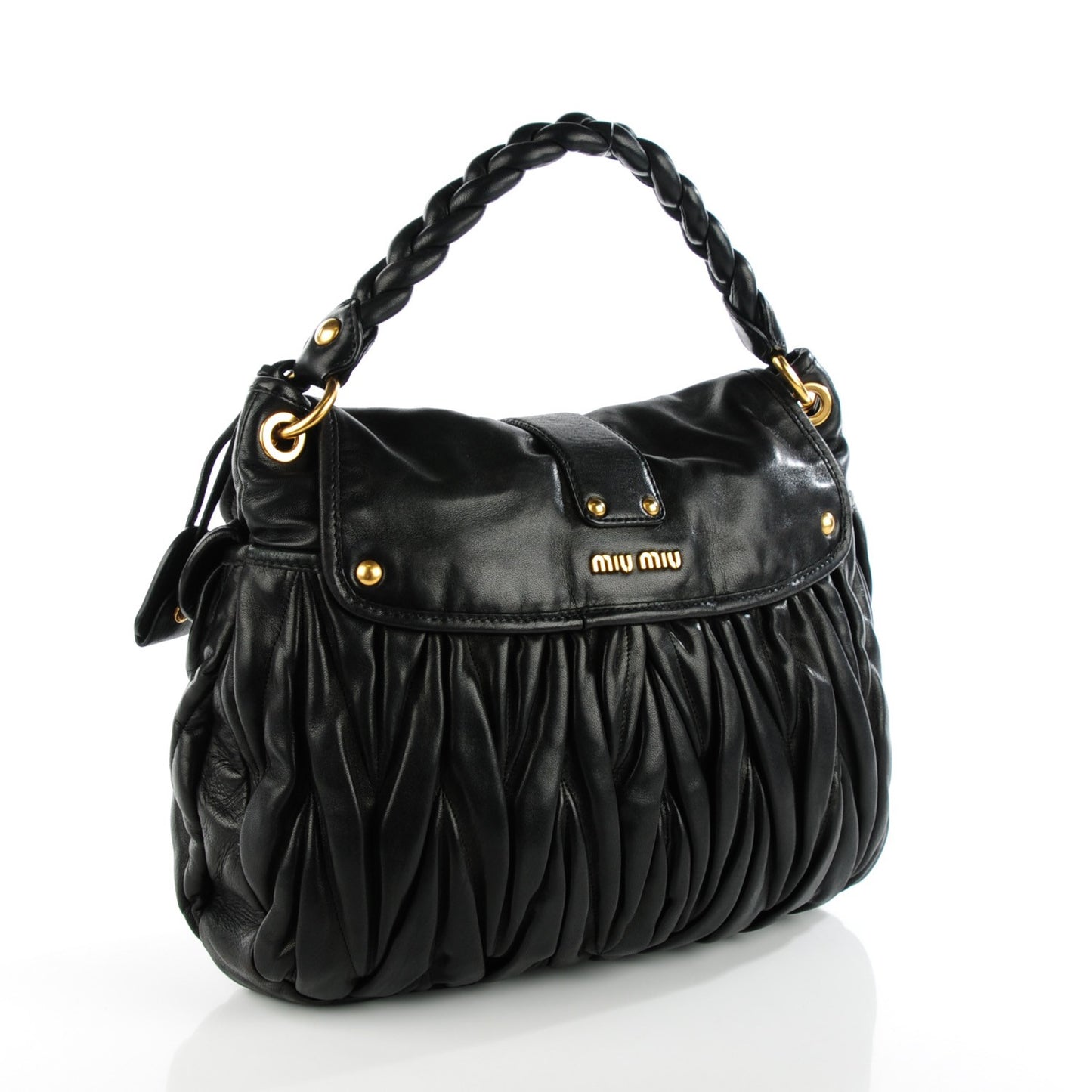 Nappa Matelasse Coffer Hobo Black