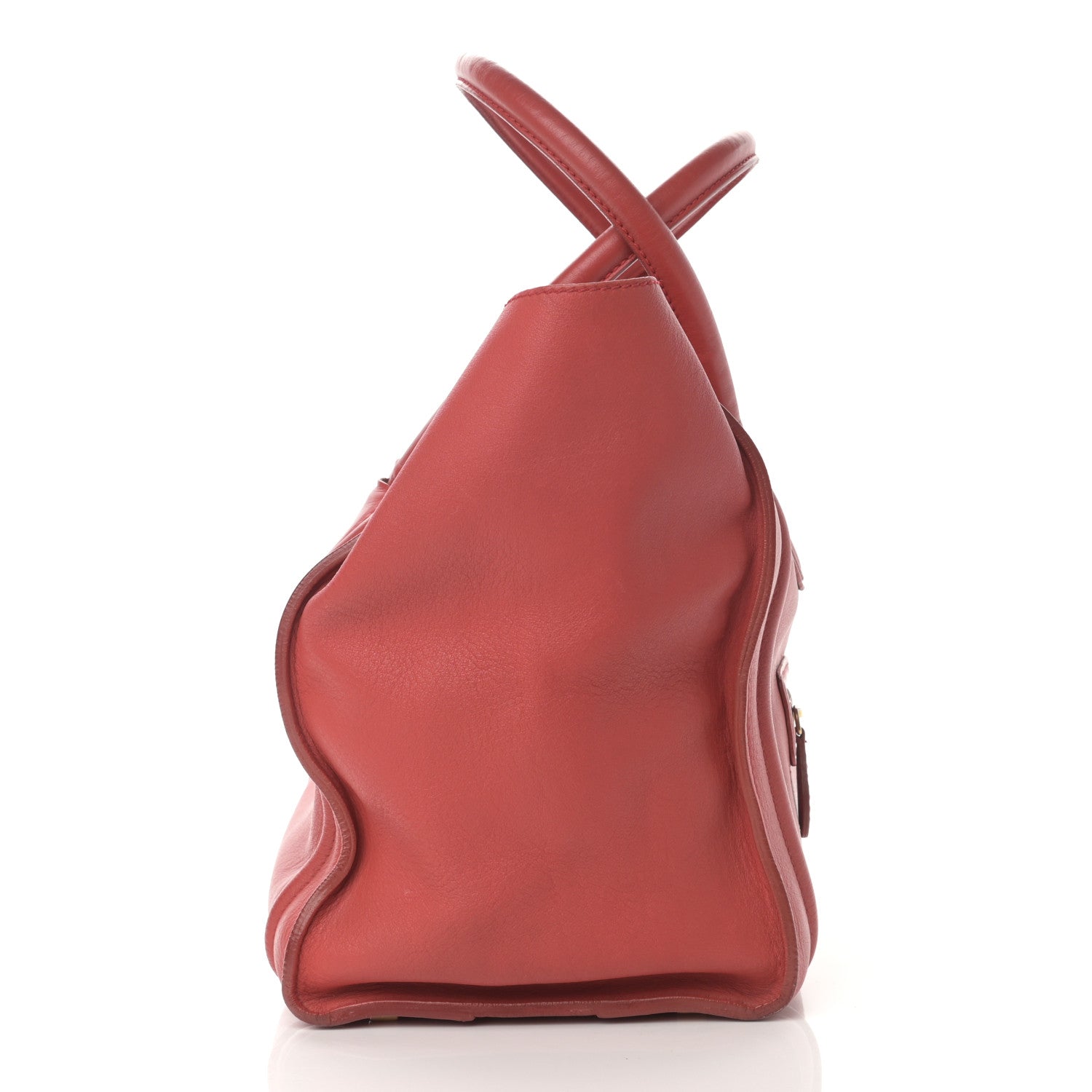 Celine Calfskin Mini Luggage Red 16 of 21