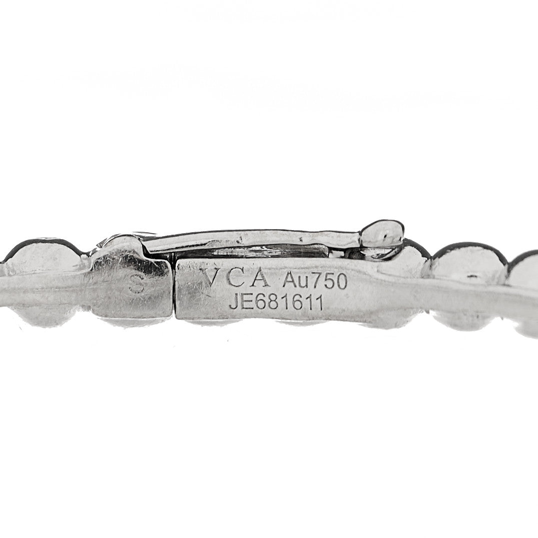 18K White Gold Perlee Pearls of Gold Bracelet S