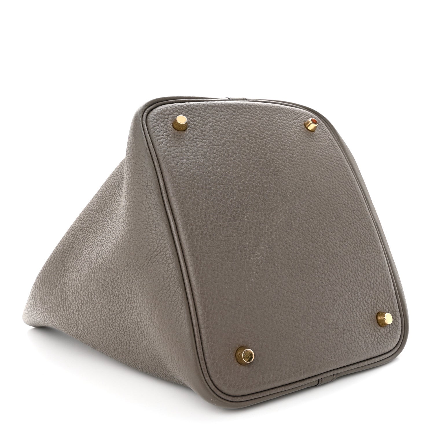 Hermes Taurillon Clemence Picotin Lock 22 MM Gris Asphalte 4 of 12