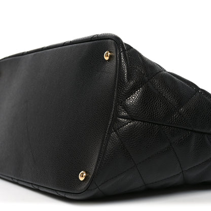 Chanel Caviar Quilted CC Timeless Soft Tote Black 9 of 9
