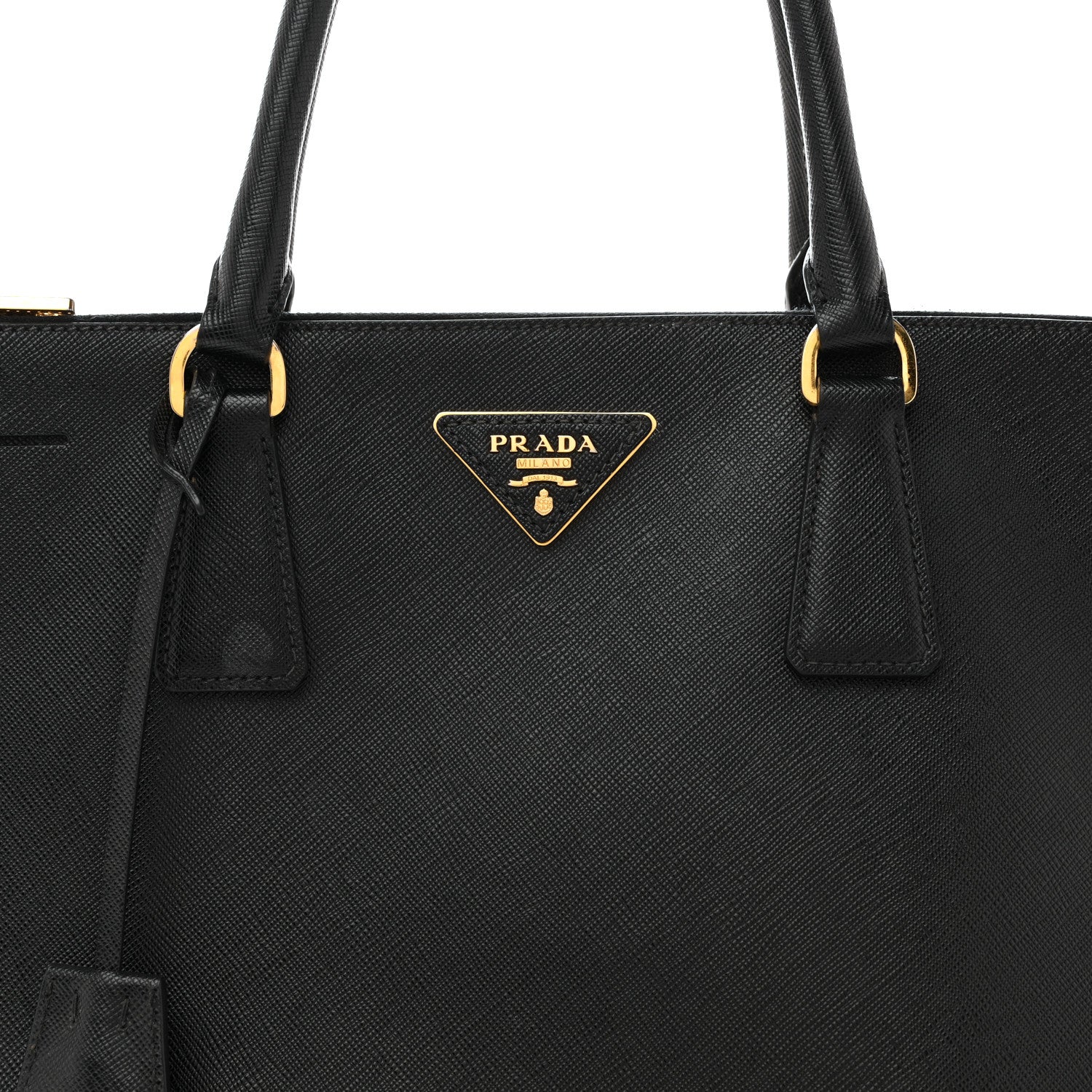 Prada Saffiano Lux Medium Galleria Double Zip Tote Black 1871837