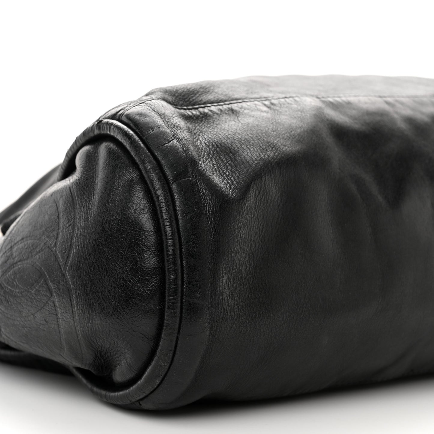 Lambskin Large Ultimate Soft Tote Black