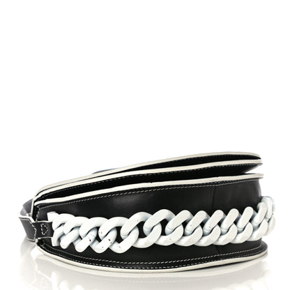 Givenchy Calfskin Mini Infinity Saddle Bag Black White 3 of 12