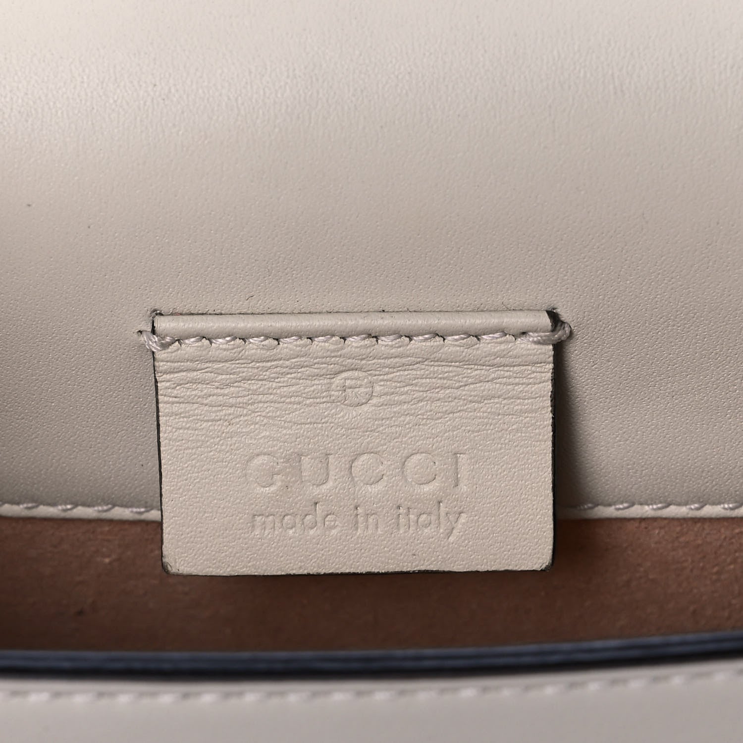 Gucci Calfskin Super Mini Sylvie Chain Shoulder Bag White 6 of 12