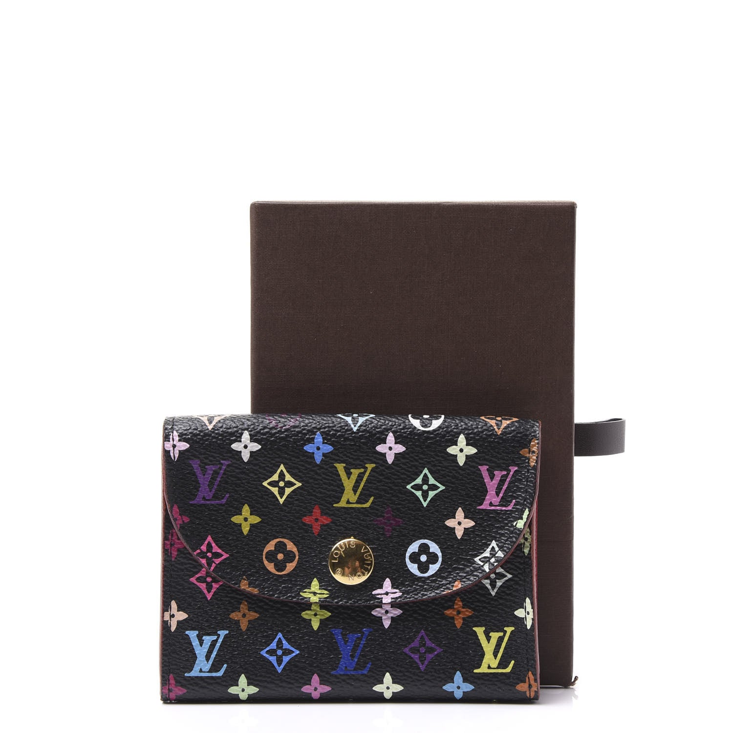 Louis Vuitton Monogram Multicolor Business Card Holder Black Grenade 10 of 10