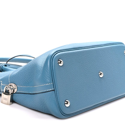 Hermes Taurillon Clemence Bolide 31 Blue Jean 9 of 10