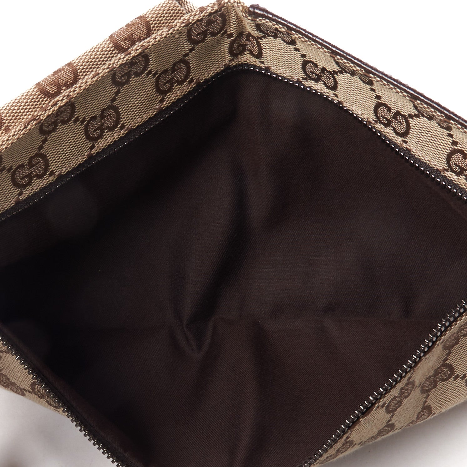 Gucci GG Monogram Double Pocket Belt Bag Dark Brown 7 of 10