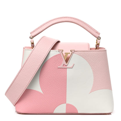 Louis Vuitton Taurillon Monogram Flower Capucines BB Pink Creme 1 of 8