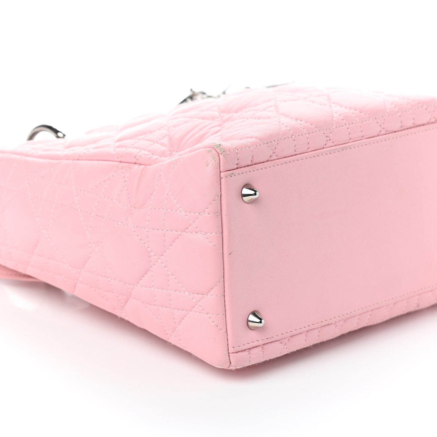 Lambskin Cannage Medium Lady Dior Light Pink