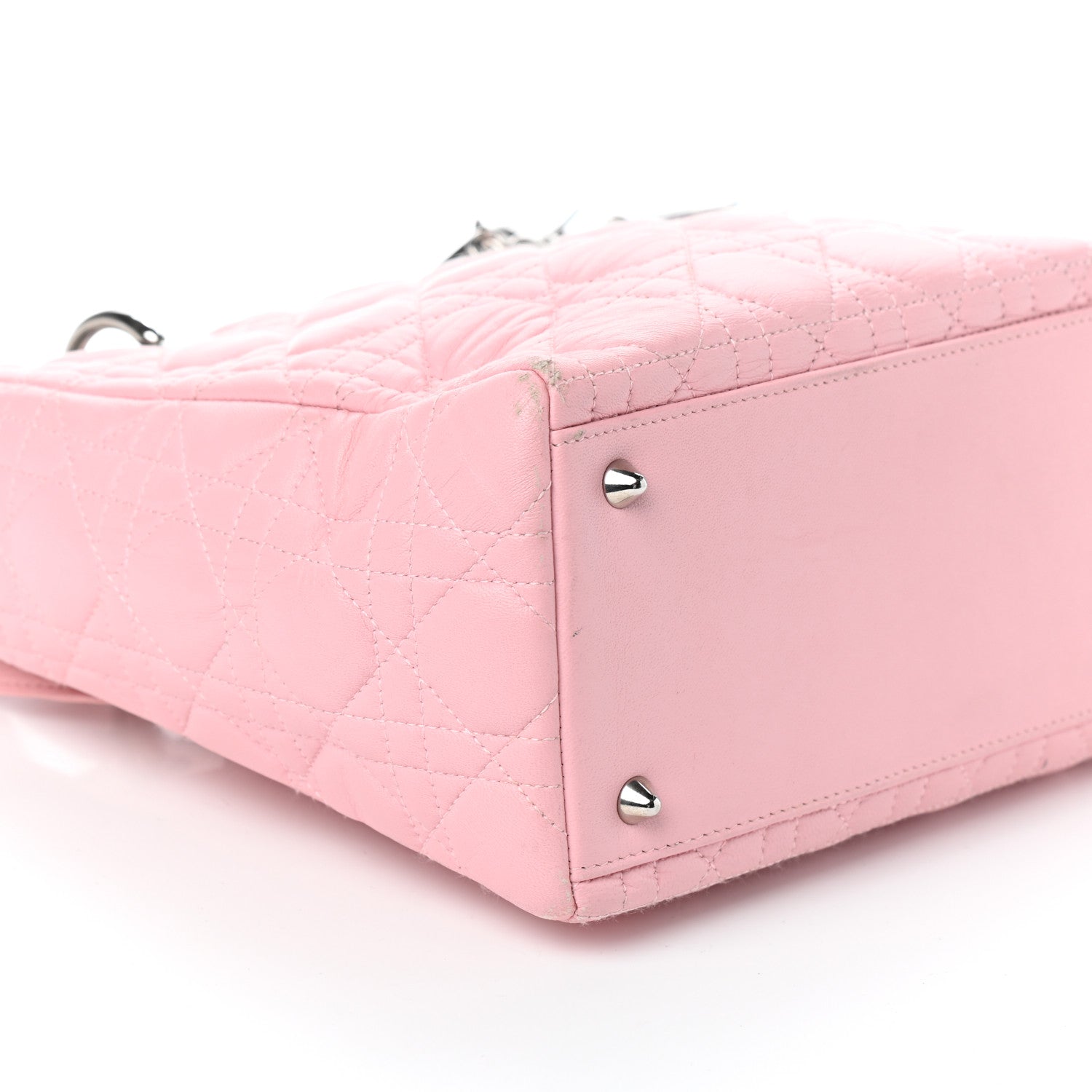 Christian Dior Lambskin Cannage Medium Lady Dior Light Pink 8 of 9