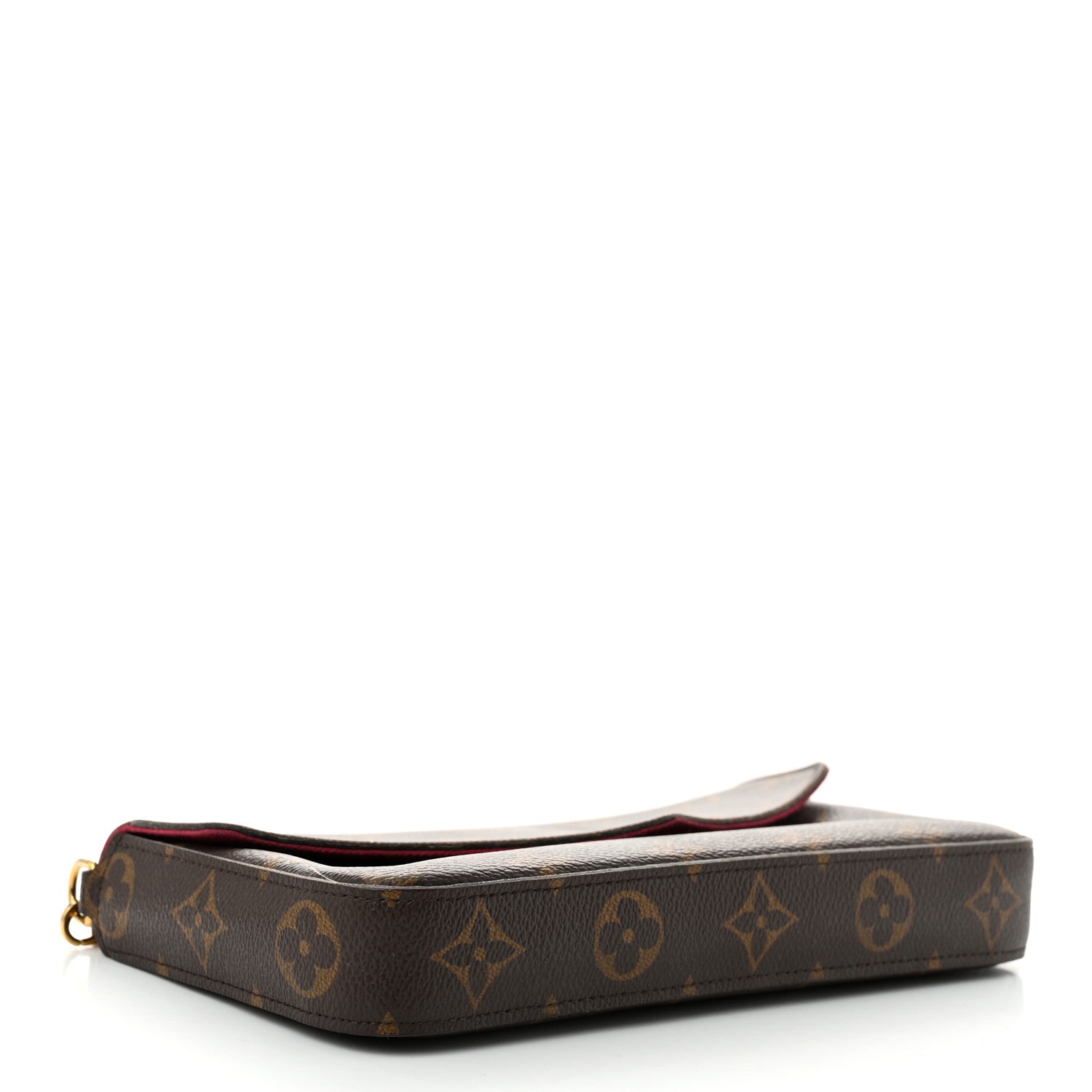 Louis Vuitton Monogram Pochette Felicie Chain Wallet Fuchsia 3 of 10