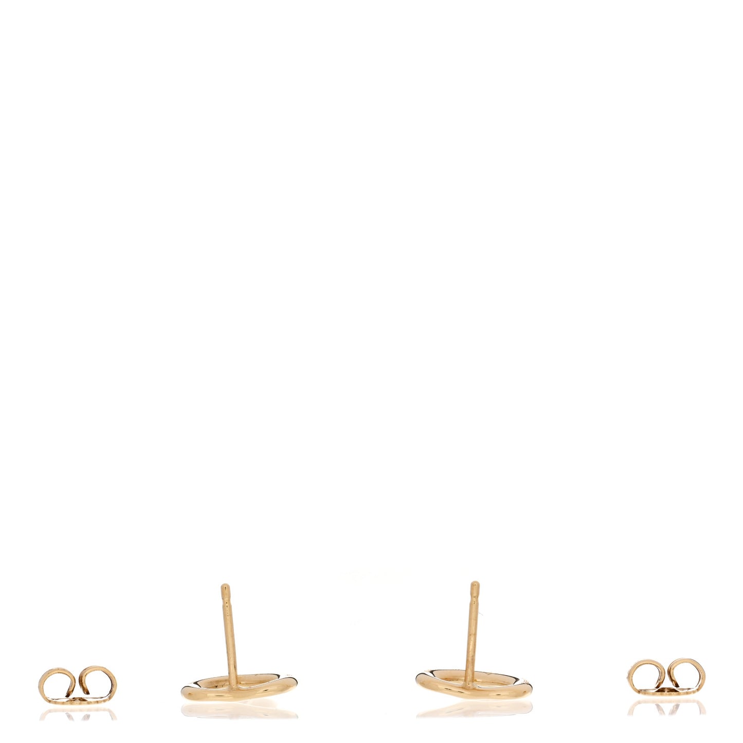 18K Yellow Gold 11mm Elsa Peretti Open Heart Earrings