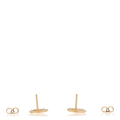Tiffany 18K Yellow Gold 11mm Elsa Peretti Open Heart Earrings 3 of 4