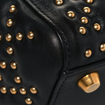Christian Dior Calfskin Cannage Studded Medium Supple Lady Dior Black 9 of 20