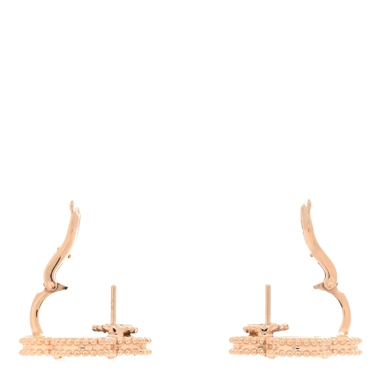 18K Rose Gold Grey Mother of Pearl Magic Alhambra Earrings