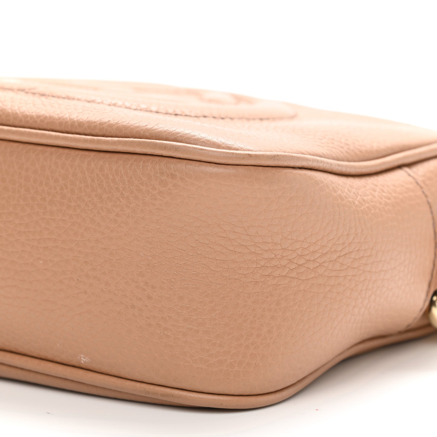 Pebbled Calfskin Small Soho Disco Bag Camelia