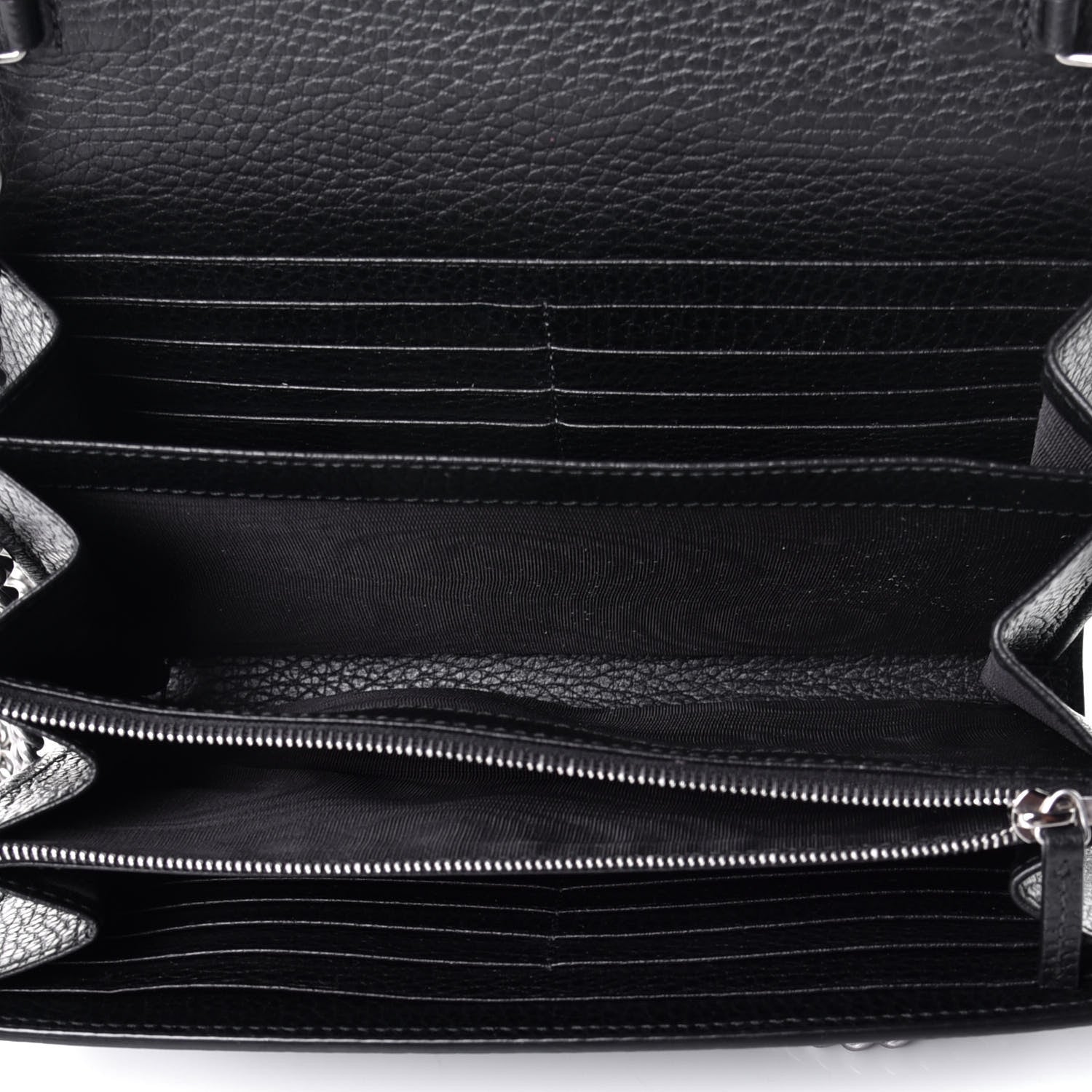 Gucci Calfskin Mini Dionysus Chain Wallet Black 5 of 9