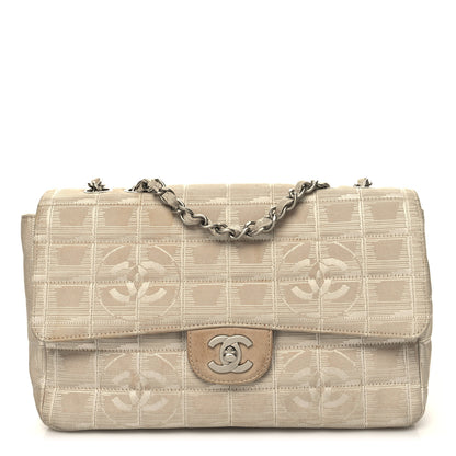 Chanel Nylon Medium Travel Flap Light Beige 1 of 11