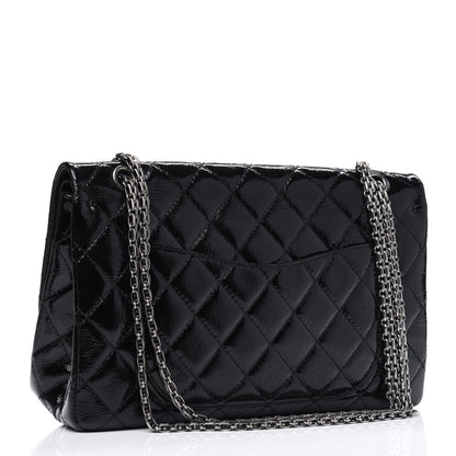 Chanel Distressed Patent Quilted 2.55 Reissue 227 Flap Black 3 of 16