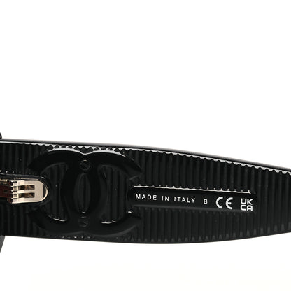 Chanel Acetate Rectangle Sunglasses 5493 Black 5 of 12
