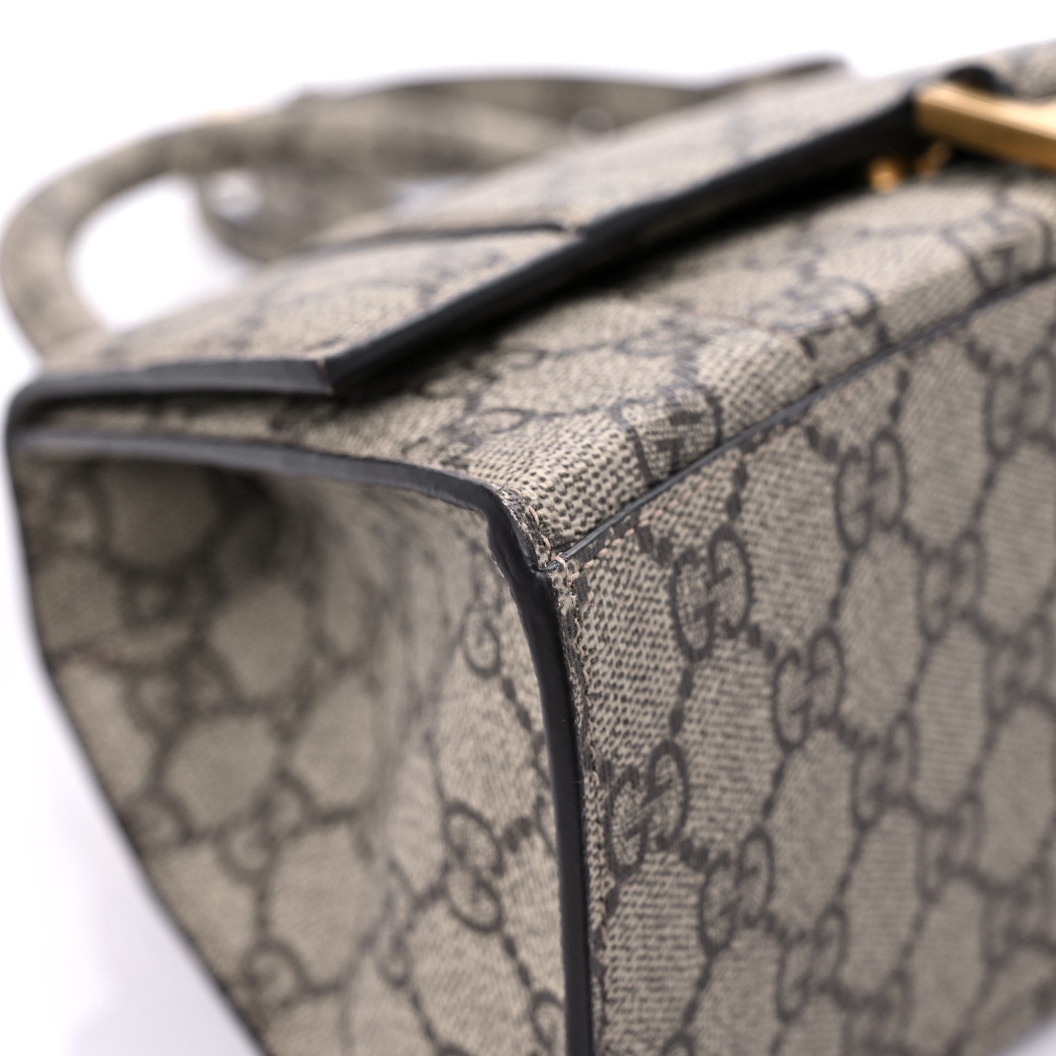 Balenciaga X GUCCI GG Supreme Monogram Small Hourglass Top Handle Bag Beige Ebony 7 of 10