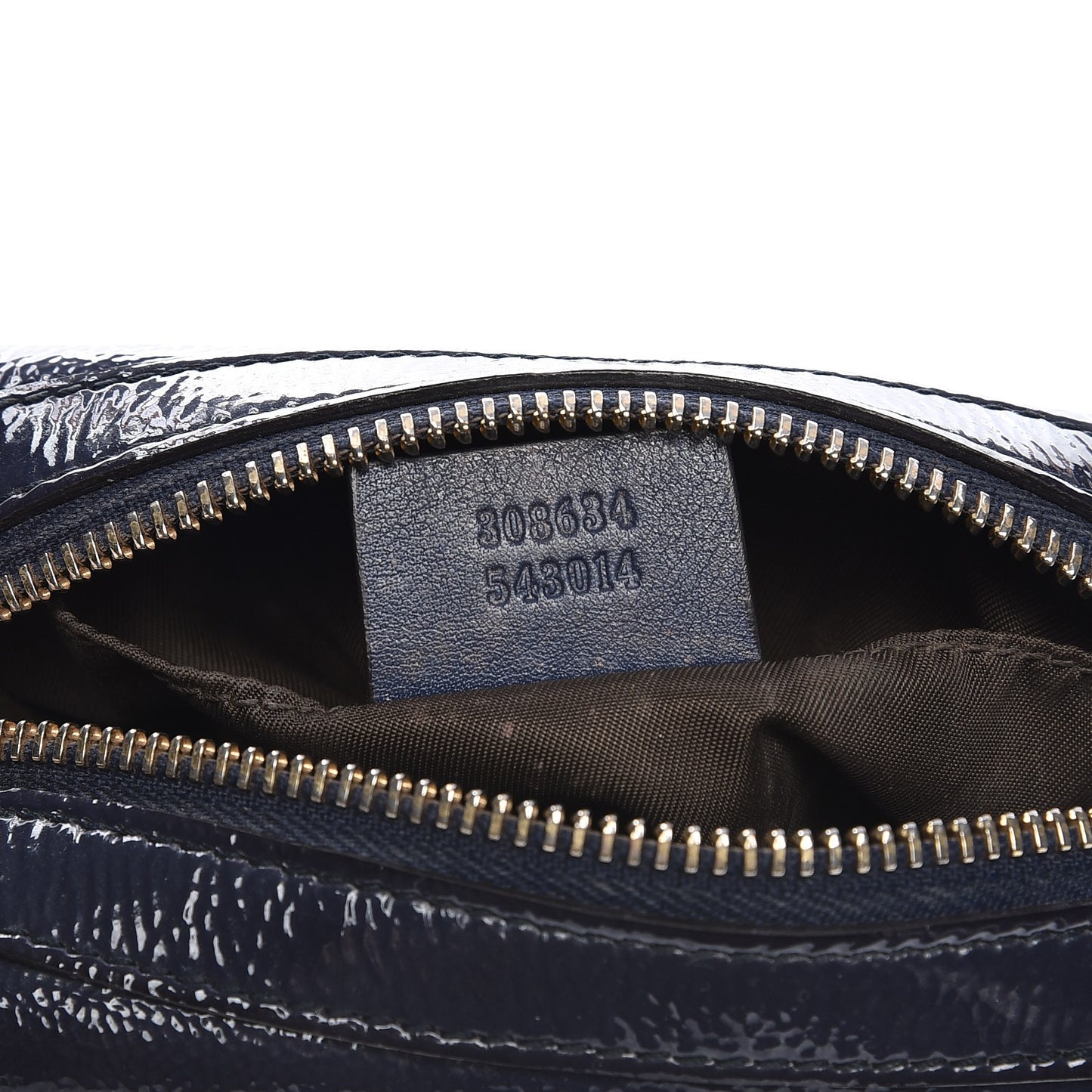 Patent Small Soho Cosmetic Case Uniform Blue