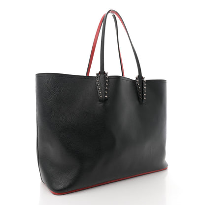 Christian Louboutin Calfskin Spikes East West Cabata Tote Black 4 of 15