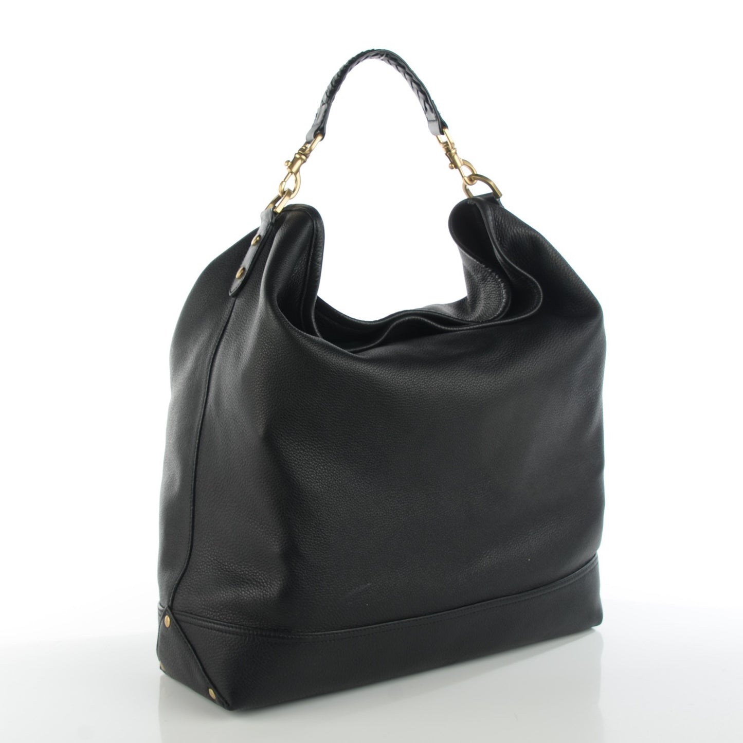 Pebbled Calfskin Effie Hobo Black