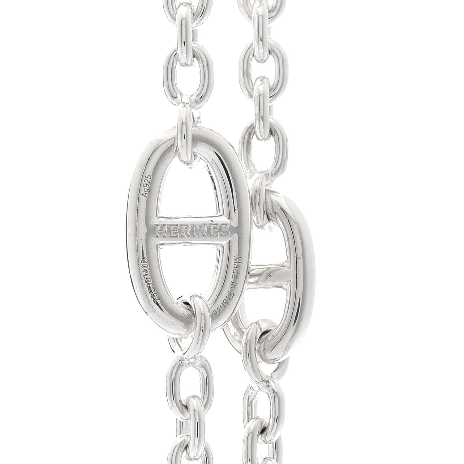 Hermes Sterling Silver Farandole Necklace 120 5 of 6