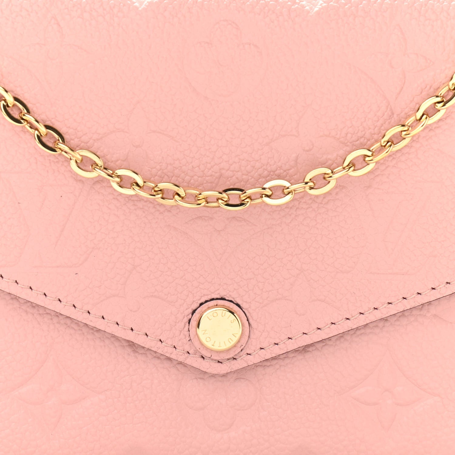 Louis Vuitton Empreinte Pochette Felicie Chain Wallet Rose Poudre 8 of 11