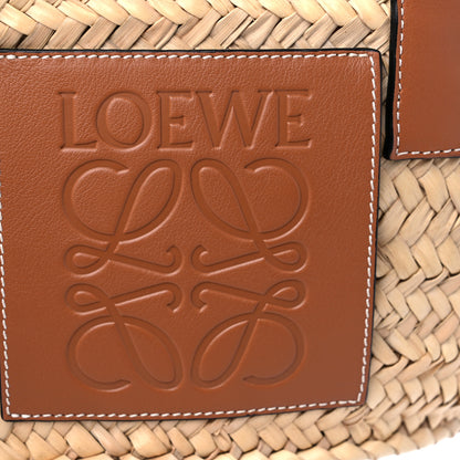 Loewe Raffia Small Basket Tote Bag Natural Tan 8 of 11