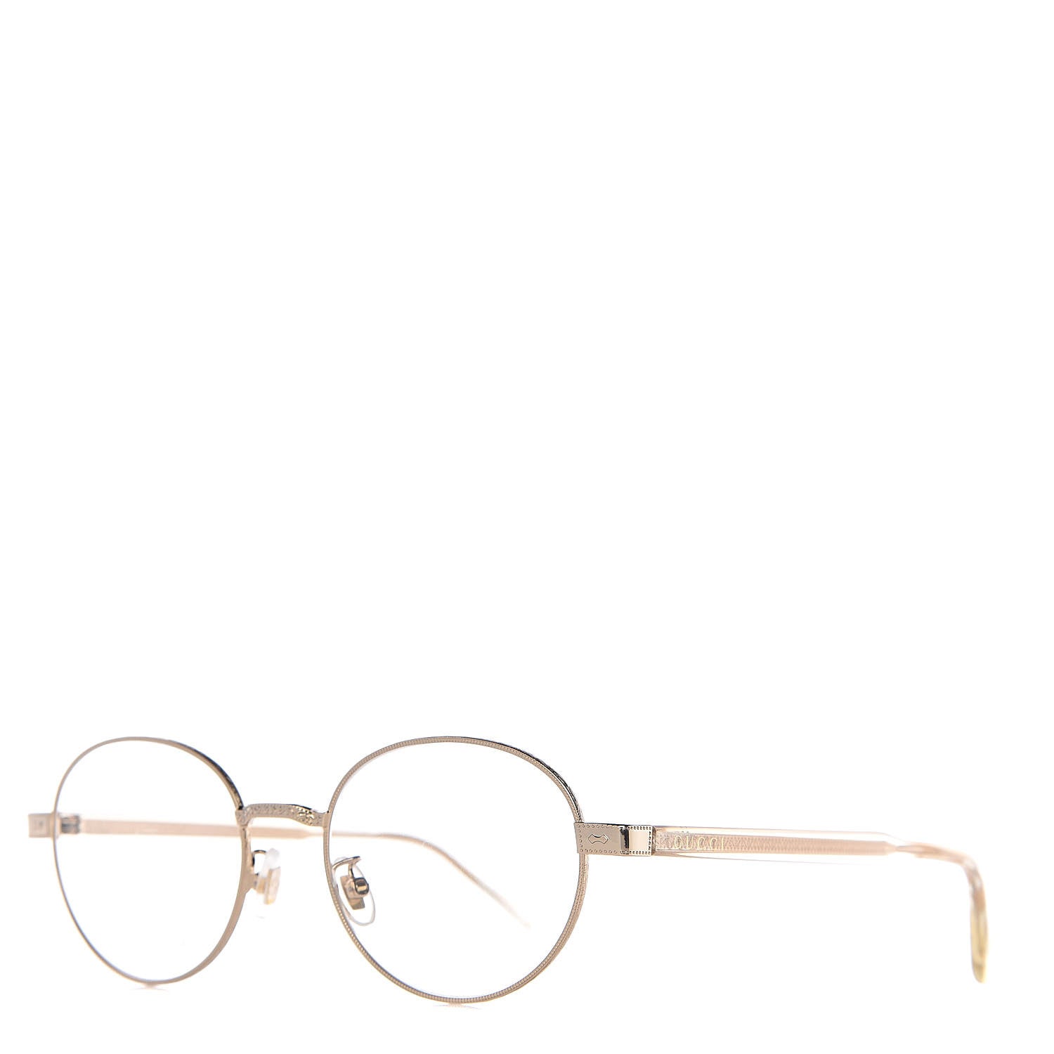 Gucci Round Eyeglasses GG01890 Gold 1 of 7