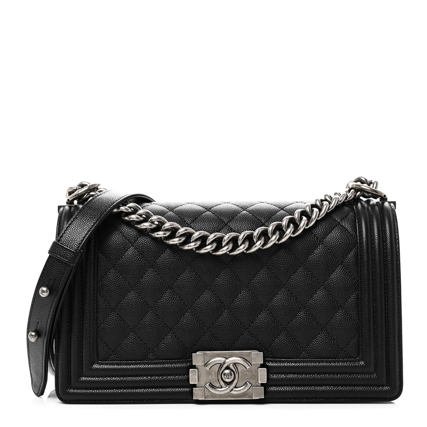 Chanel Caviar Quilted Medium Boy Flap Black 1 of 10