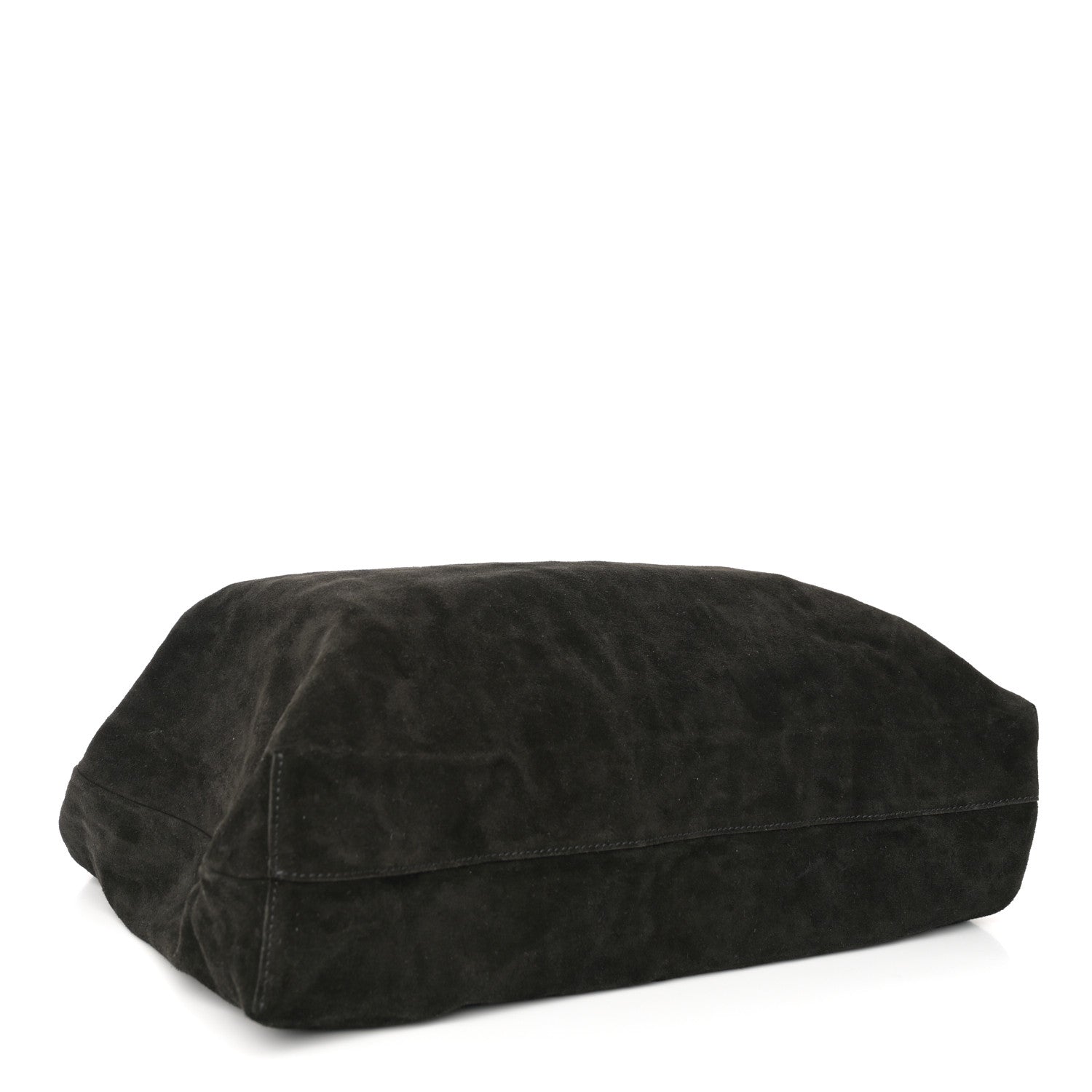 The Row Suede Bindle Bag Black 4 of 9