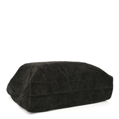 The Row Suede Bindle Bag Black 4 of 9